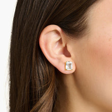 Load image into Gallery viewer, THOMAS SABO Ear studs white stone gold