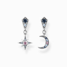 Load image into Gallery viewer, Thomas Sabo Earrings &quot;Royalty Star &amp; Moon&quot; - Silver