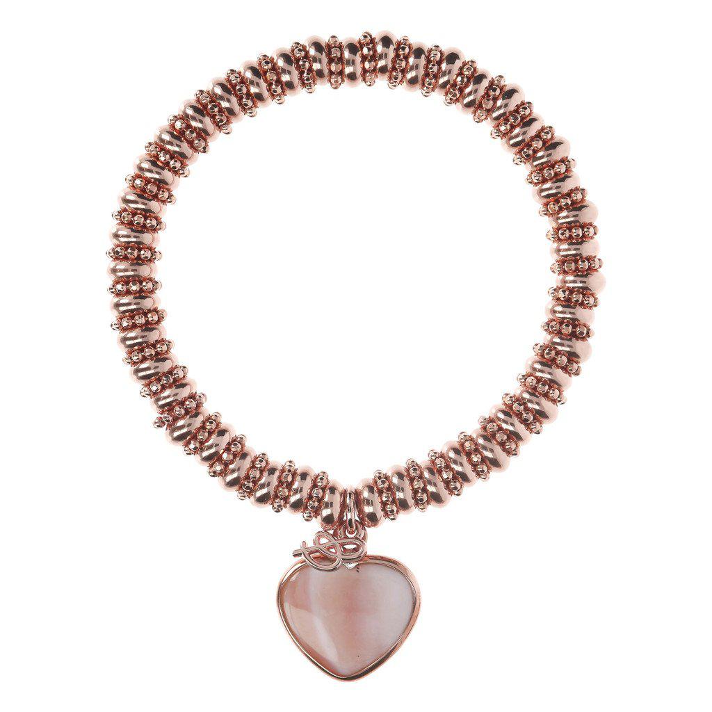 Bronzallure Heart Bead Bracelet