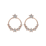 Bronzallure Hoop Earrings Stars