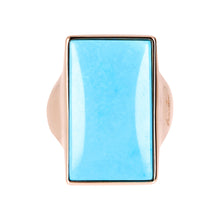 Load image into Gallery viewer, Bronzallure Rectangular Stone Adjustable Ring