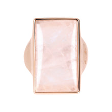 Load image into Gallery viewer, Bronzallure Rectangular Stone Adjustable Ring