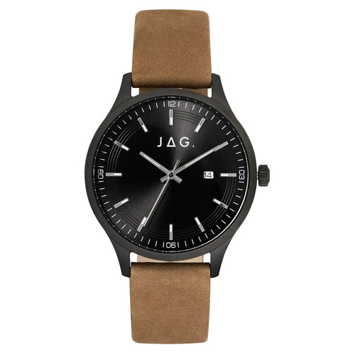 Jag Fitzroy Tan Leather 43mm Watch