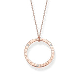 THOMAS SABO Sparkling Circles Rose Gold Necklace