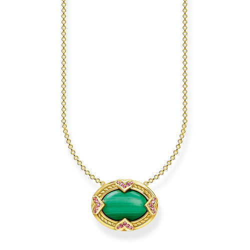 Thomas Sabo Necklace Green Stone