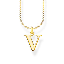 Load image into Gallery viewer, Thomas Sabo Necklace Letter V Gold