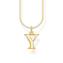 Load image into Gallery viewer, Thomas Sabo Necklace Letter Y Gold