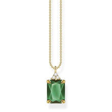 Load image into Gallery viewer, Thomas Sabo Necklace Green Stone Gold