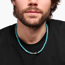 Load image into Gallery viewer, THOMAS SABO Rebel Turquoise Bead Necklace