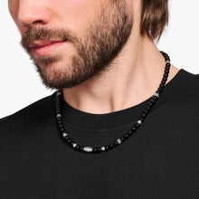 Load image into Gallery viewer, THOMAS SABO Tiger&#39;s Eye Black Bead Necklace