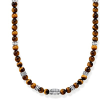 Load image into Gallery viewer, THOMAS SABO Rebel Tiger&#39;s Eye Bead Necklace