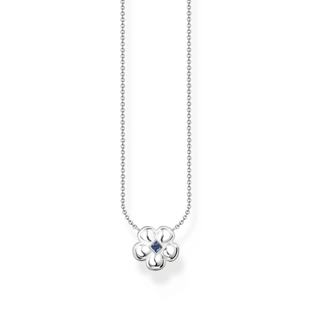 THOMAS SABO Blue Stone Flower Necklace