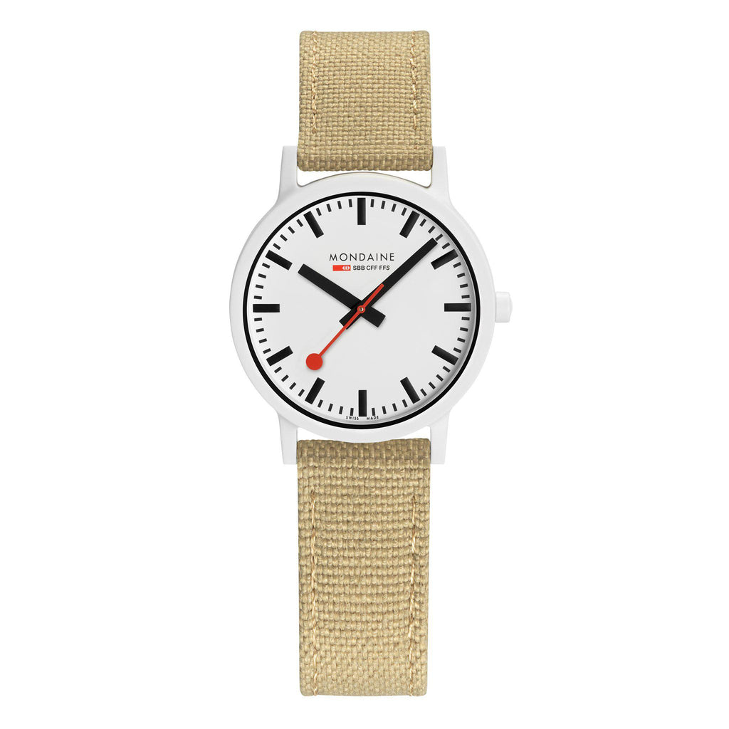 Mondaine Official Essence 32mm Sustainable watch front