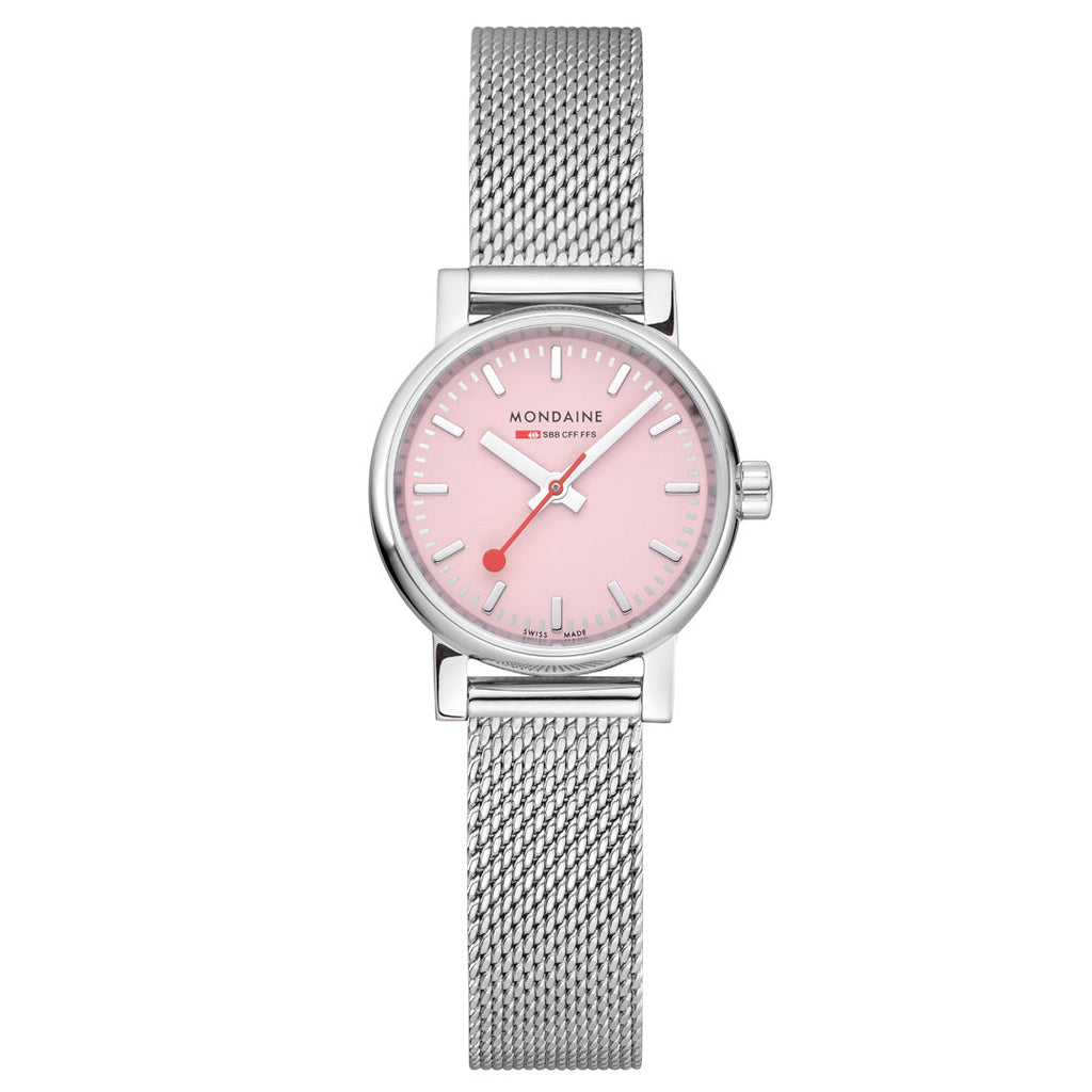 Mondaine Official Swiss Railways Evo2 26mm Sunrise Pink Watch