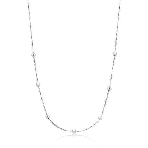 Ania Haie Modern Beaded Necklace - Silver