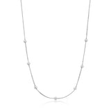 Ania Haie Modern Beaded Necklace - Silver