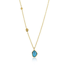 Load image into Gallery viewer, Ania Haie Turquoise Pendant Necklace - Gold