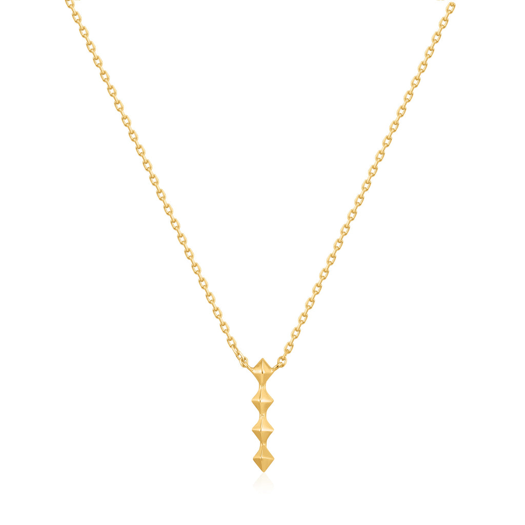 Ania Haie Gold Spike Drop Necklace