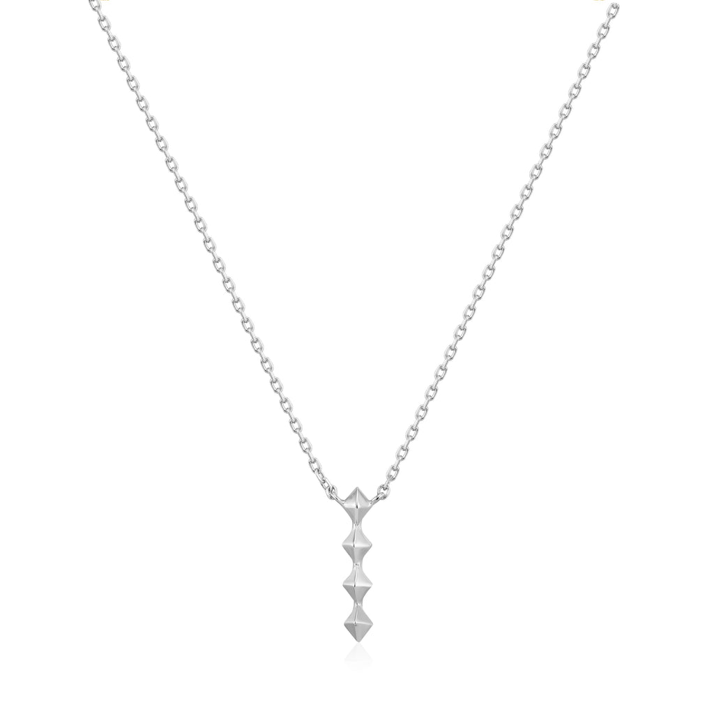 Ania Haie Silver Spike Drop Necklace