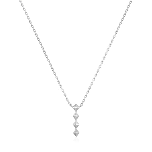 Ania Haie Silver Spike Drop Necklace