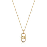 Ania Haie Gold Orb Link Drop Pendant Necklace