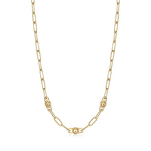 Load image into Gallery viewer, Ania Haie Gold Orb Link Chunky Chain Necklace