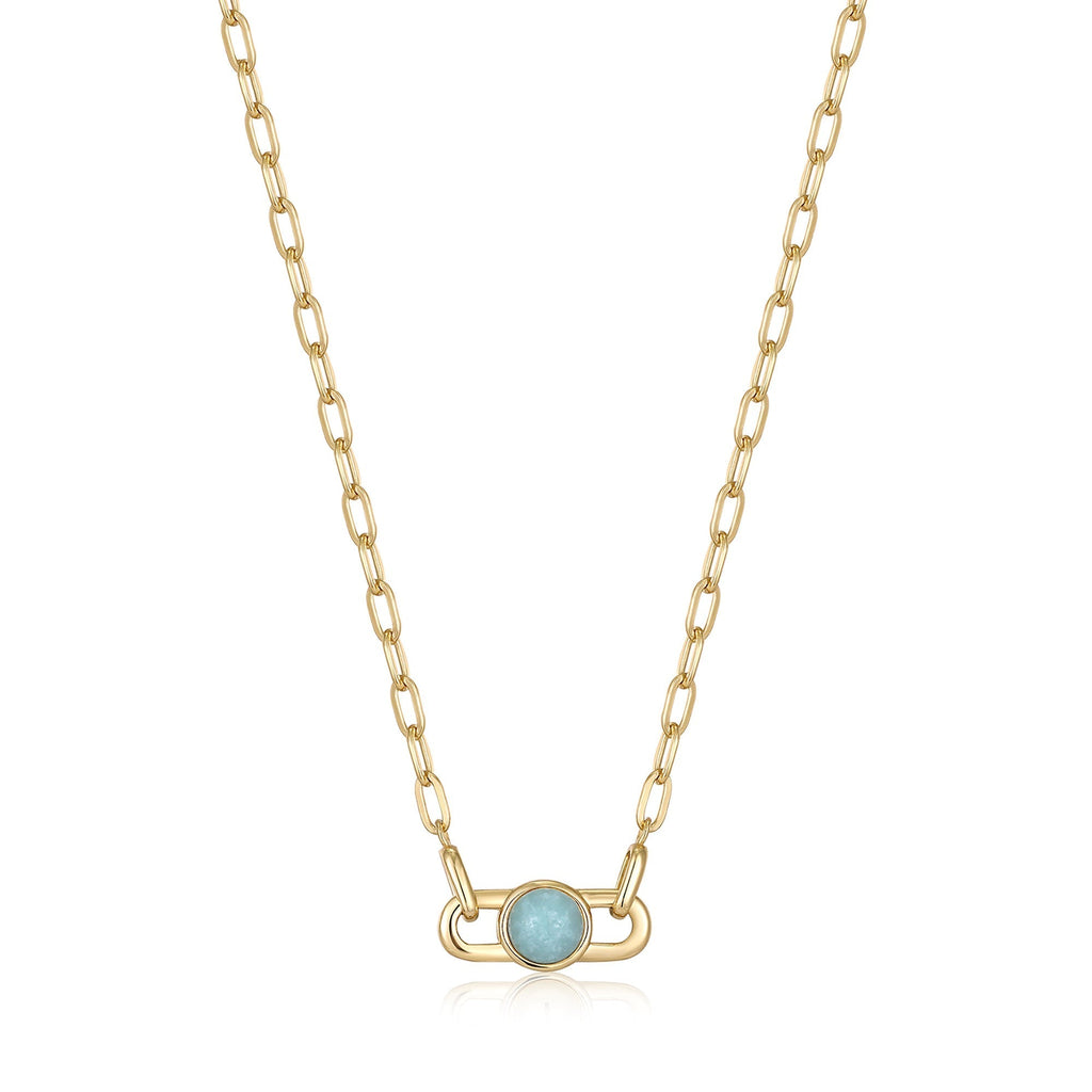 Ania Haie Gold Orb Amazonite Link Necklace