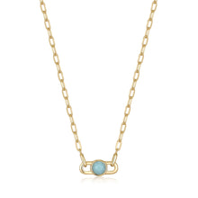 Load image into Gallery viewer, Ania Haie Gold Orb Amazonite Link Necklace