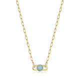 Ania Haie Gold Orb Amazonite Link Necklace