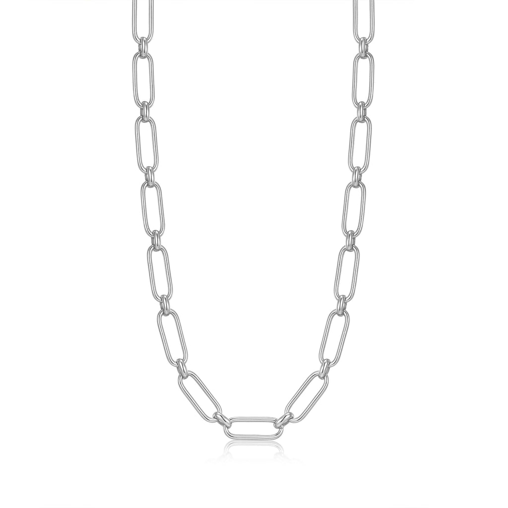 Ania Haie Silver Cable Connect Chunky Chain Necklace