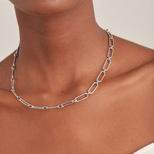 Load image into Gallery viewer, Ania Haie Silver Cable Connect Chunky Chain Necklace