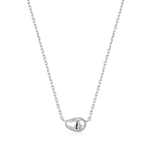 Load image into Gallery viewer, Ania Haie Silver Pebble Sparkle Necklace
