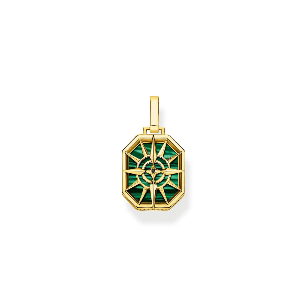 THOMAS SABO Pendant compass star green