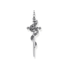 Load image into Gallery viewer, THOMAS SABO Pendant blackened sword with snake