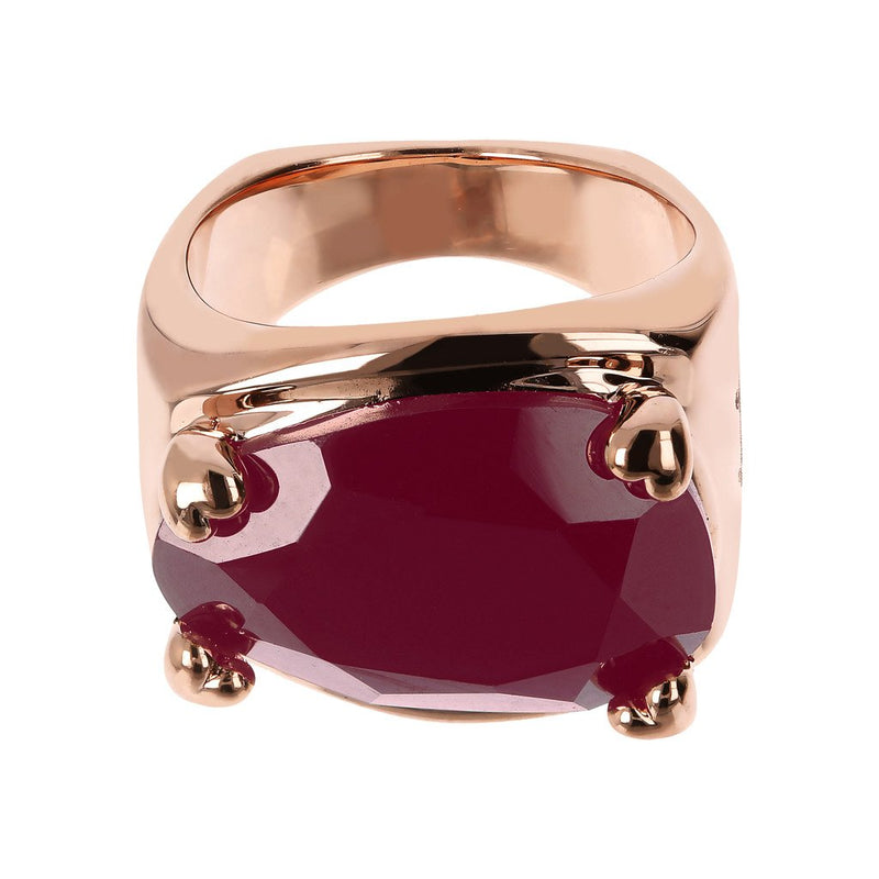 Bronzallure Romantic Plum Agate Ring