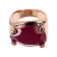 Load image into Gallery viewer, Bronzallure Romantic Plum Agate Ring