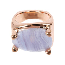 Load image into Gallery viewer, Bronzallure Romantic Blue Lace Agate Ring