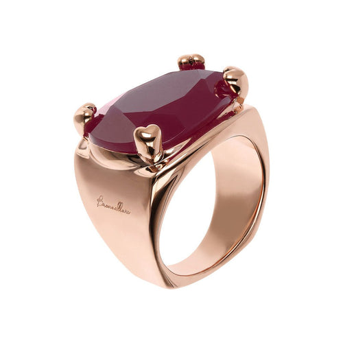 Bronzallure Romantic Plum Agate Ring