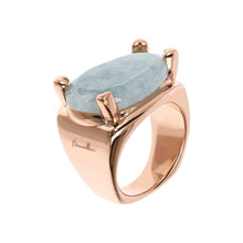 Load image into Gallery viewer, Bronzallure Romantic Milky Aquamarine Ring