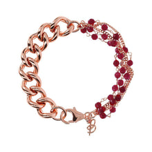 Load image into Gallery viewer, Bronzallure Rosary Bracelet Golden Ros&egrave;