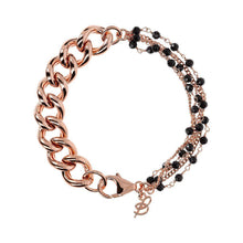 Load image into Gallery viewer, Bronzallure Rosary Bracelet Golden Ros&egrave;