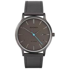 Load image into Gallery viewer, Sekonda Men&#39;s Grey Leather Strap Watch SK1844