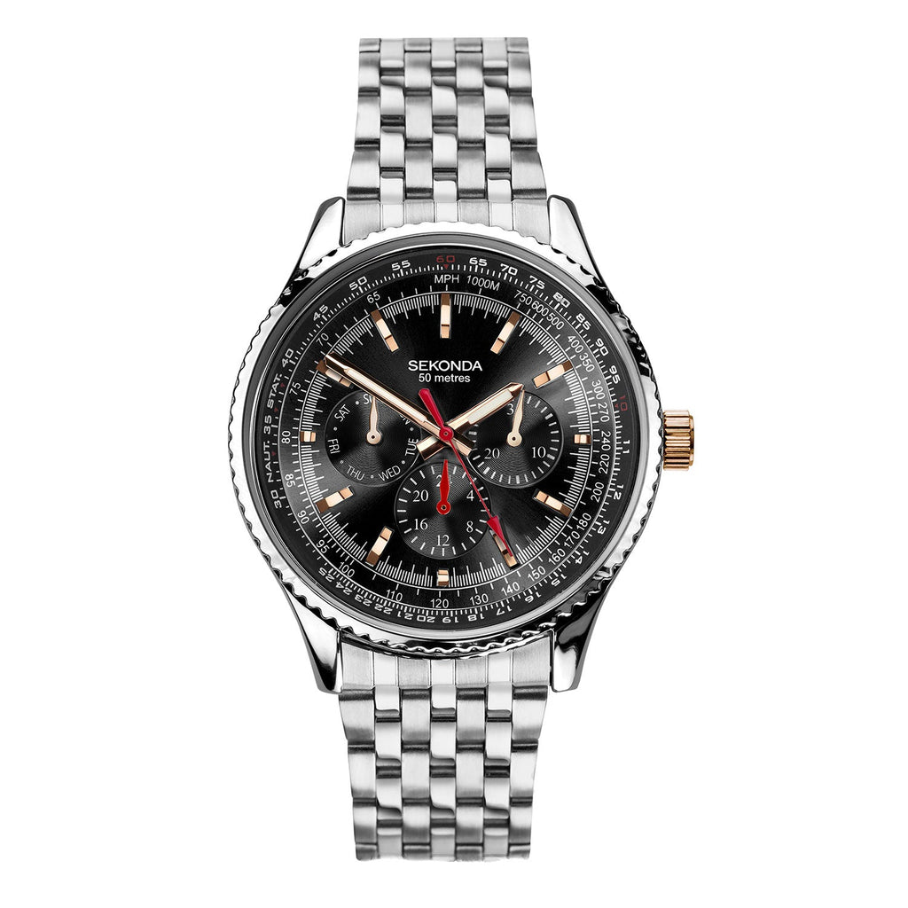 Sekonda world time clearance watch