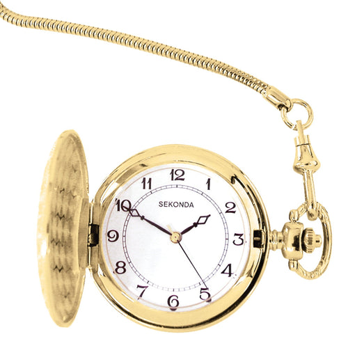 Sekonda Men’s Gold Plated Pocket Watch