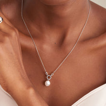 Load image into Gallery viewer, Ania Haie Silver Pearl Sparkle Pendant Necklace