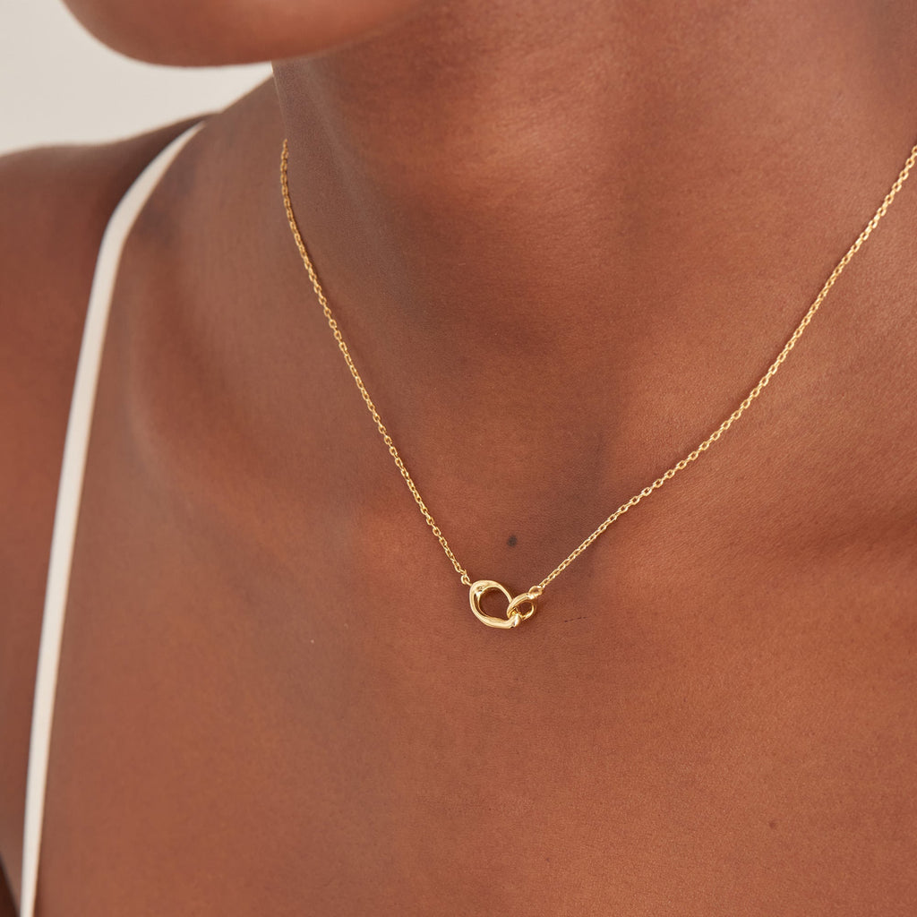 Ania Haie Gold Wave Link Necklace