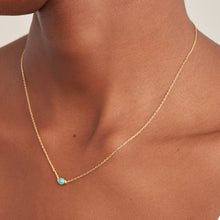 Load image into Gallery viewer, Ania Haie Gold Turquoise Wave Necklace