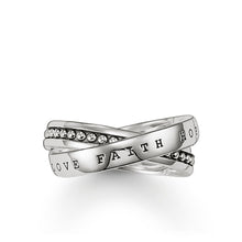 Load image into Gallery viewer, Thomas Sabo Multiple Ring &quot;Faith, Love, Hope&quot;