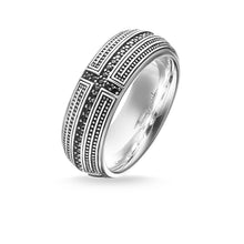 Load image into Gallery viewer, Thomas Sabo Band Ring &quot;Cross Pave&quot;