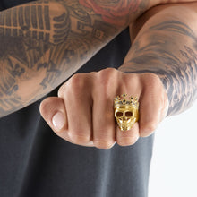 Load image into Gallery viewer, Thomas Sabo Ring Skull Gold